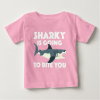 Sharky Is Going To Bite You Design - Baby Fine Jer