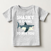 Sharky Is Going To Bite You Design - Baby Fine Jer