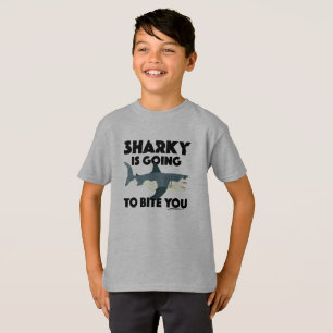Sharky Is Going To Bite You Design - Kids' Basic T T-Shirt