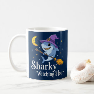 Sharky Witching Hour Halloween Shark Coffee Mug