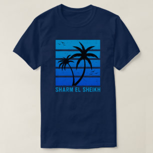 Sharm El Sheikh Distressed Vintage Blue Sunset T-Shirt