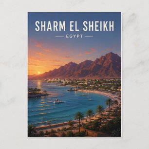 Sharm El Sheikh Sinai Red Sea Coast Travel Postcard