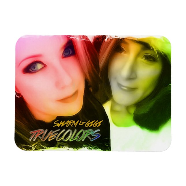 Sharm & Gigi: True Colours Magnet (Horizontal)