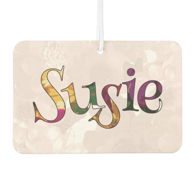 Sharon Colourful Fun  Air Freshener: Cucumber-Mint Car Air Freshener (Front)