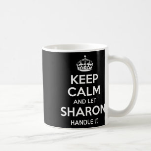 Sharon Keep Calm Personalised Name Funny Birthday Coffee Mug