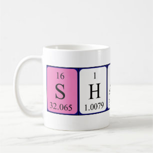 Sharon periodic table name mug