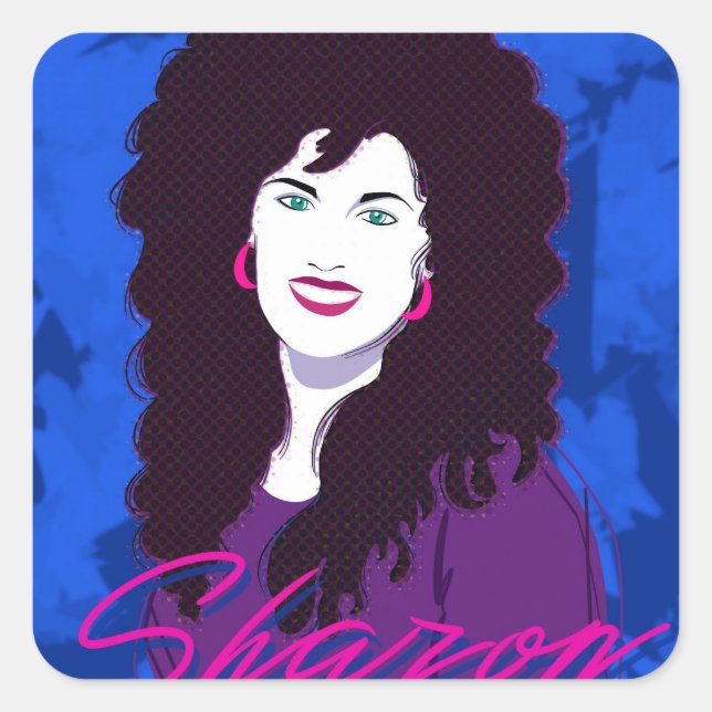 Sharon Stickers Picture and Name (Front)