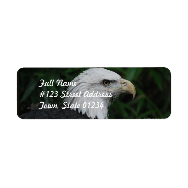 Sharp Beaked Eagle Return Address Label (Front)