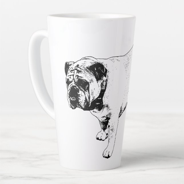 Sharp Clean Form Latte Mug (Left Angle)