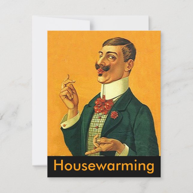 Sharp Dapper Snapper Party Invitation Housewarming (Front)