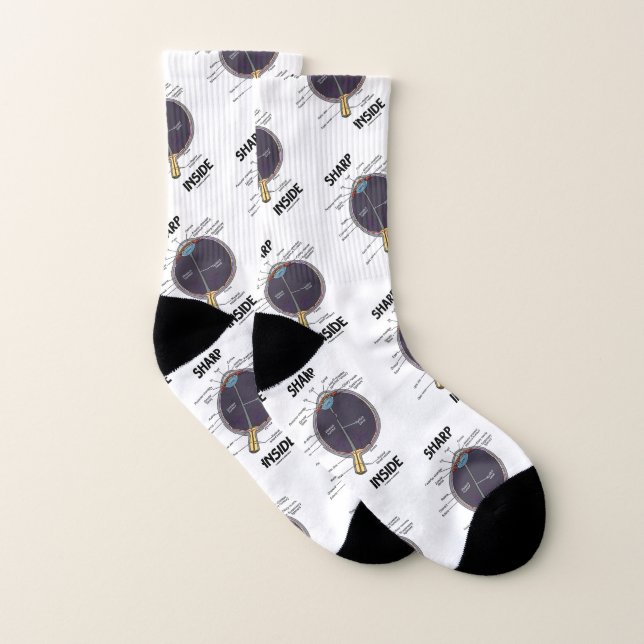 Sharp Eye (I) Inside Anatomical Eyeball Humour Socks (Pair)