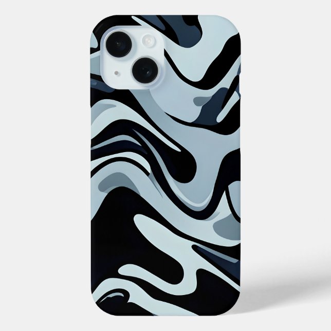 Sharp Fluid Camo Pattern Case-Mate iPhone Case (Back)