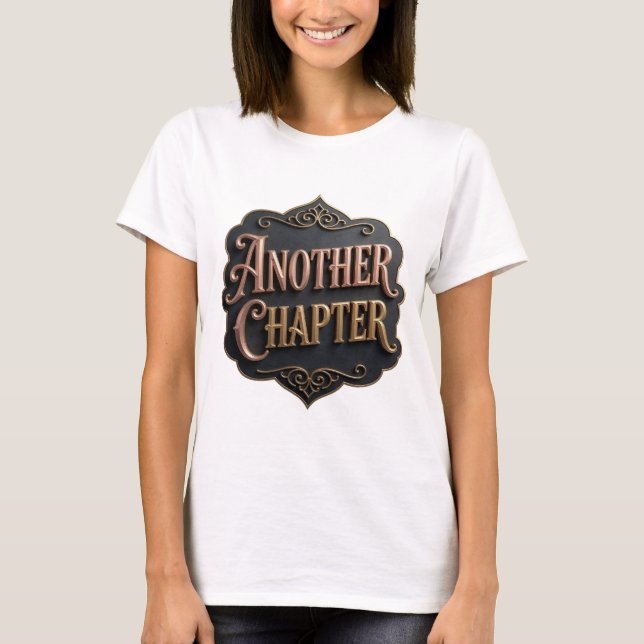 Sharp Gold ANOTHER CHAPTER Design T-Shirt (Front)