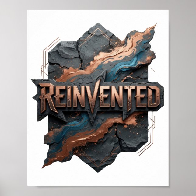 Sharp Gold REINVENTED Wearable Art Poster (Front)