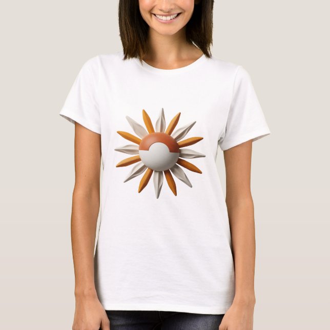 Sharp Grey POK MON BALL Quote Design T-Shirt (Front)