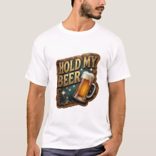 Sharp HOLD MY BEER Quote Shirt