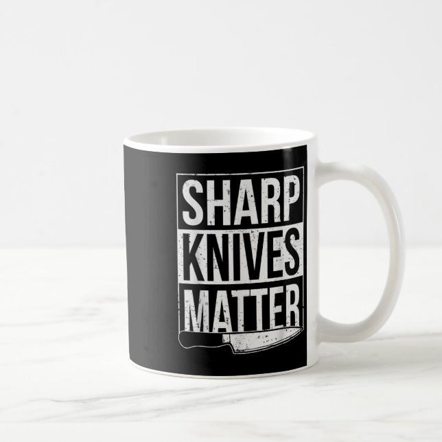 Sharp Knives , Cook Funny Culinary Funny Chef  Coffee Mug (Right)