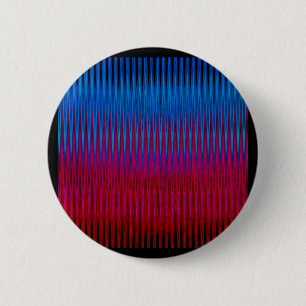 Sharp Lines of Yin Yang Abstraction Art Design 6 Cm Round Badge