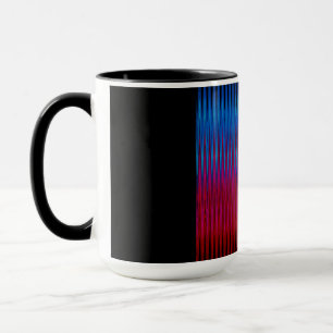 Sharp Lines of Yin Yang Abstraction Art Design Mug