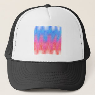 Sharp Lines of Yin Yang Abstraction Art Design Trucker Hat