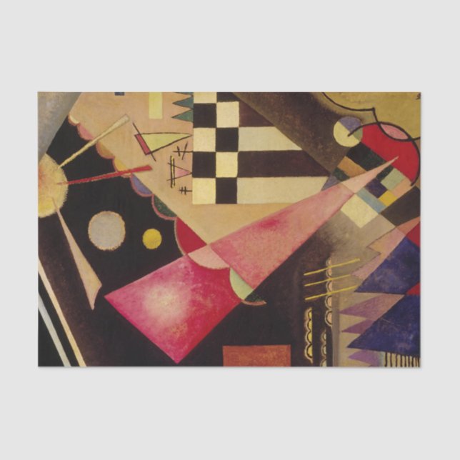 Sharp Pink by Wassily Kandinsky Tissue Paper (Front)
