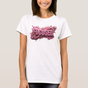 Sharp Pink FOCUSED Wearable Art T-Shirt