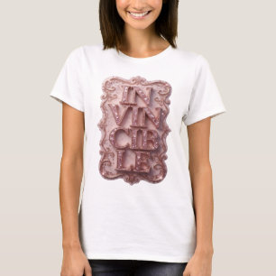 Sharp Pink INVISIBLE Print T-Shirt