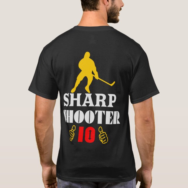 🏆👍Sharp Shooter 10 American Men's Classic Basic T-Shirt (Back)