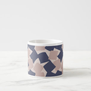 Sharp Start: Abstract Geometric Desert Oasis Espresso Cup