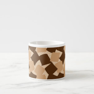 Sharp Start: Abstract Geometric Sunset Havana Espresso Cup