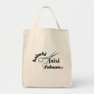 Sharp Tongue – Kainchi Jaisi Zubaan Funny Indian Tote Bag