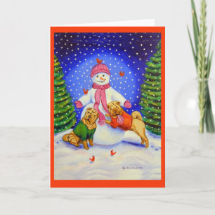 SharPei Christmas Greeting Cards