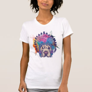 Sharpei Native American Indian Chief T-Shirt