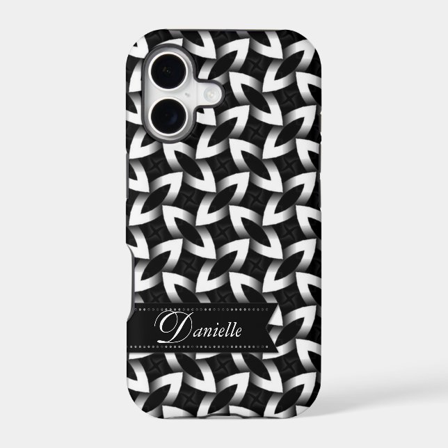 Sharpi : Black White pattern iPhone 5 Case (Back)