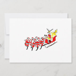 Sharpie Santas Christmas Card
