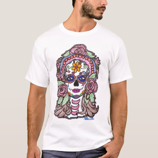 Sharpie Sugar Skull "Day of the Dead" Shirt (Front)