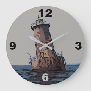 SHARPS ISLAND LIGHT LARGE CLOCK
