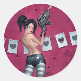 Sharpshooter Classic Round Sticker