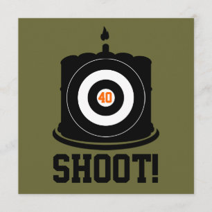 Sharpshooter's 40th Birthday - Hunting Invitation