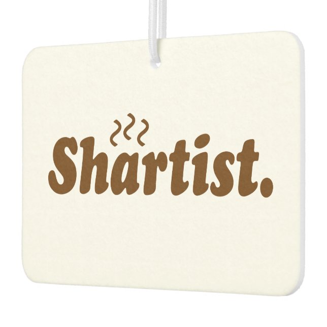 Shartist. Car Air Freshener (Left)