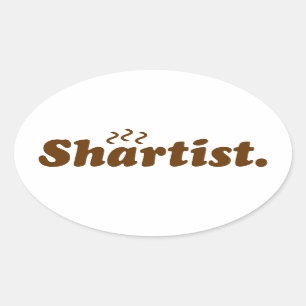Shartist. Oval Sticker