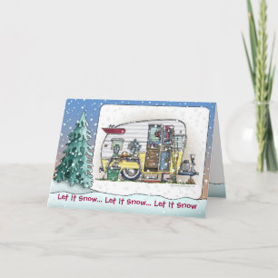 Shasta Camper Trailer Holiday Cards