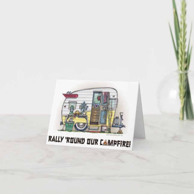 Shasta Camper Trailer RV Invitation (Front)