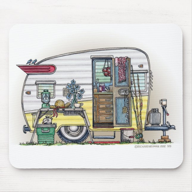 Shasta Camper Trailer RV Mouse Pad (Front)