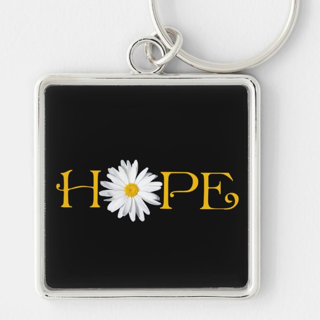 Shasta Daisy Hope Keychain (Front)