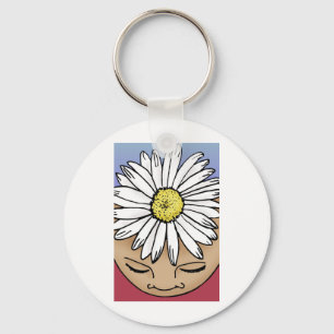 Shasta Daisy Key Ring
