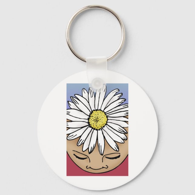 Shasta Daisy Key Ring (Front)