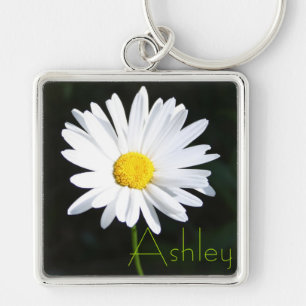 Shasta Daisy Keychain with Name