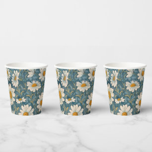 Shasta Daisy Paper Cups