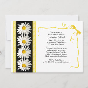 Shasta Daisy Wedding Bridal Shower Invitation